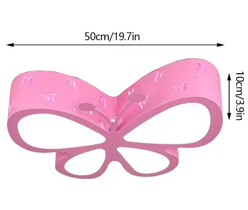Vyřezávané stropní LED svítidlo Butterfly - Do dětského pokoje - Moderní - Módní karikatura - S dálkovým ovládáním - Růžová / Modrá / Bílá