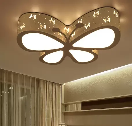 Vyřezávané stropní LED svítidlo Butterfly - Do dětského pokoje - Moderní - Módní karikatura - S dálkovým ovládáním - Růžová / Modrá / Bílá