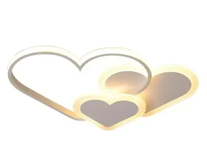 Kreslené LED stropní svítidlo Moderní romantické akrylové stmívatelné stropní svítidlo ve tvaru srdce s dálkovým ovládáním růžové Kreslené LED stropní svítidlo Moderní romantické akrylové stmívatelné stropní svítidlo ve tvaru srdce s dálkovým ovládáním růžové