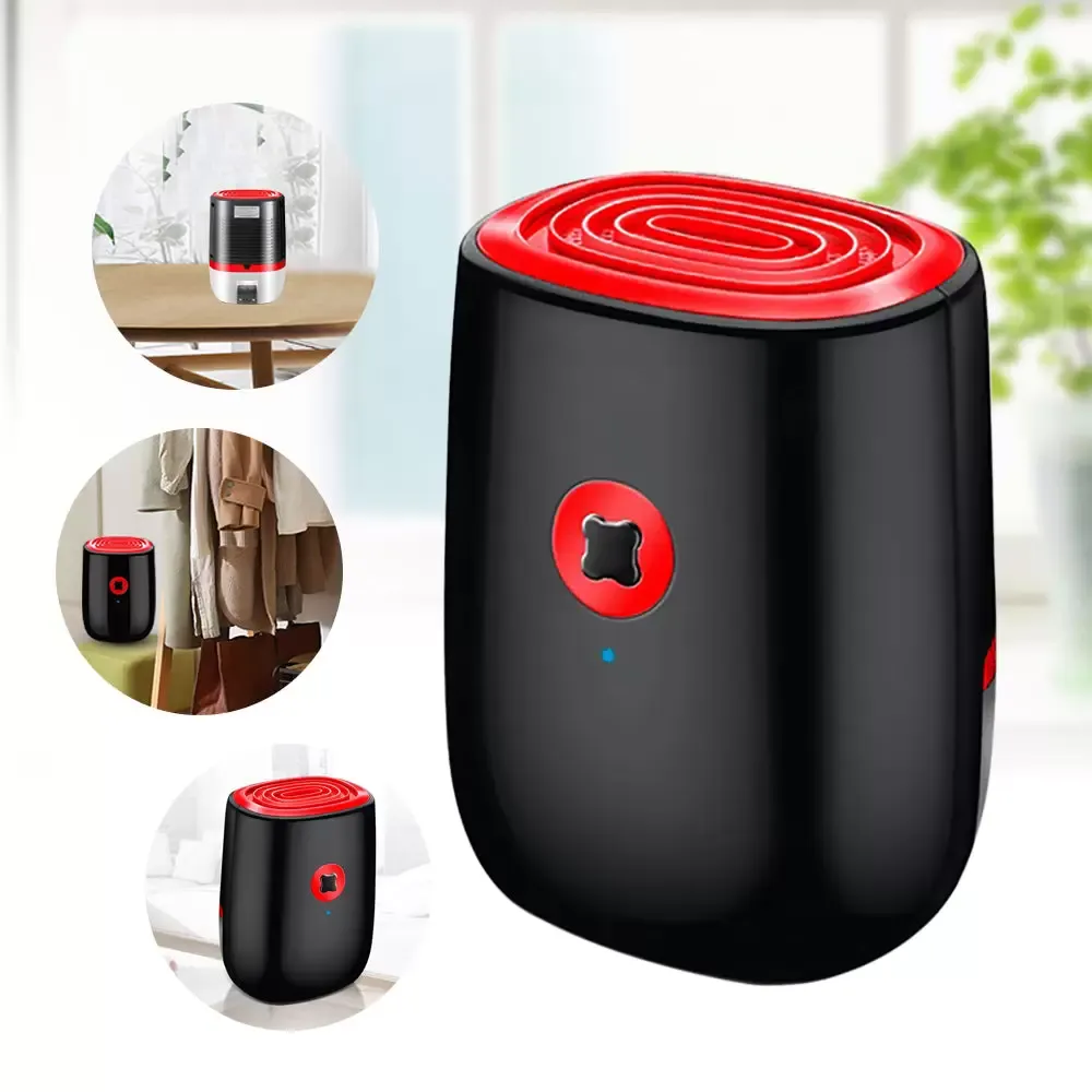 Elektrický odvlhčovač, 800 ml Přenosný tichý odvlhčovač pro kancelář Ložnice Koupelnový karavan