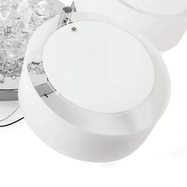 LED křišťálové stropní svítidlo, moderní závěsné svítidlo, energeticky úsporné, nastavitelné, s dálkovým ovládáním (5 hlav)