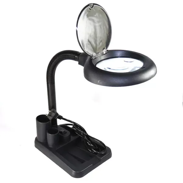 Profesionální LED lupa - Stojanová lupa - 11 W - Objektiv 85 mm - S 5násobnou lupou Profesionální LED lupa - Stojanová lupa - 11 W - Objektiv 85 mm - S 5násobnou lupou