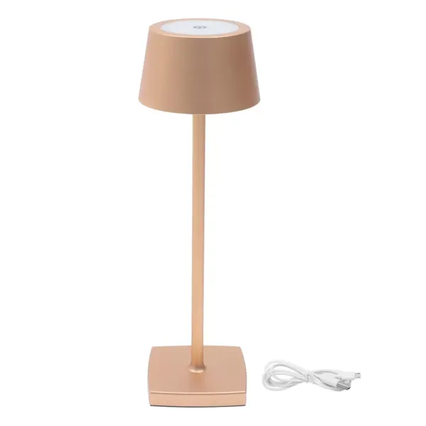 3,5W dobíjecí LED stolní lampa, bezdrátová noční lampa, vhodná pro zahradu/stůl/noční stolek