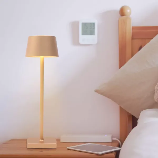 3,5W dobíjecí LED stolní lampa, bezdrátová noční lampa, vhodná pro zahradu/stůl/noční stolek