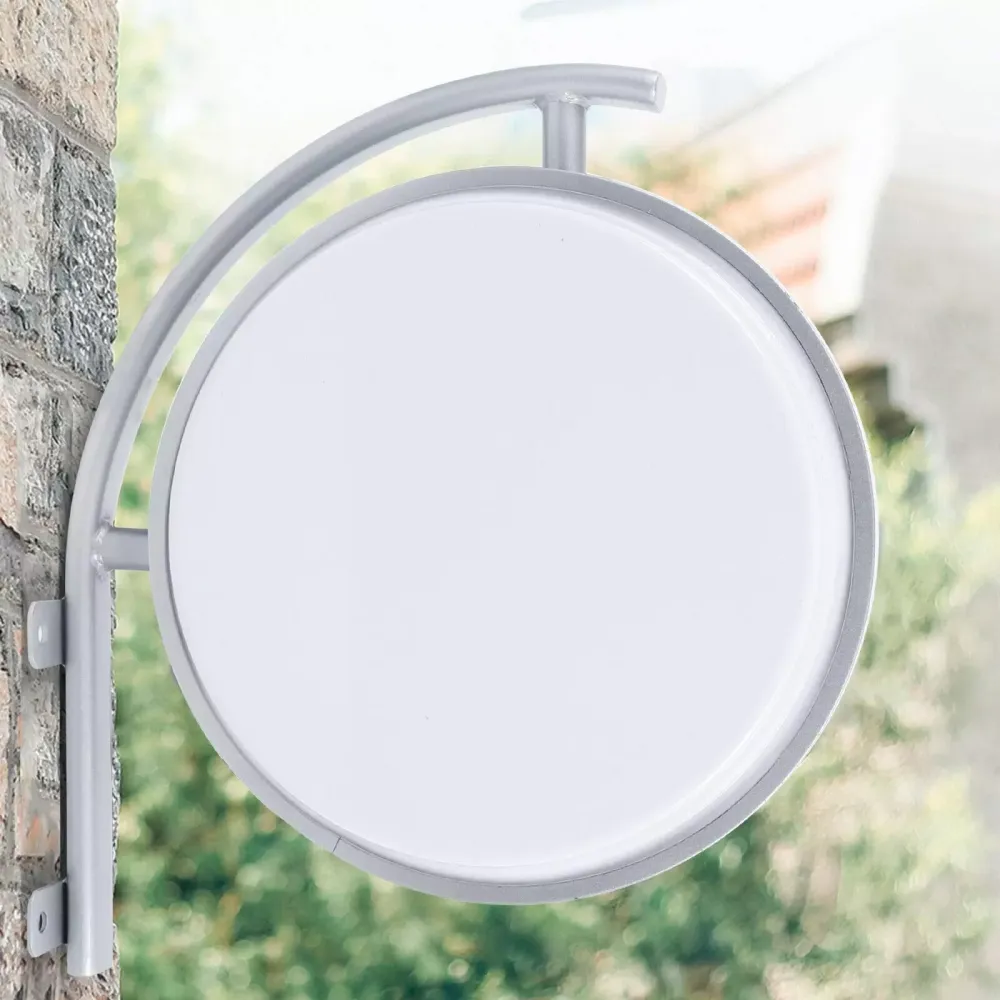 Oboustranná kulatá LED krabička - Průměr: 40 cm - S 1,5 m napájecím kabelem.