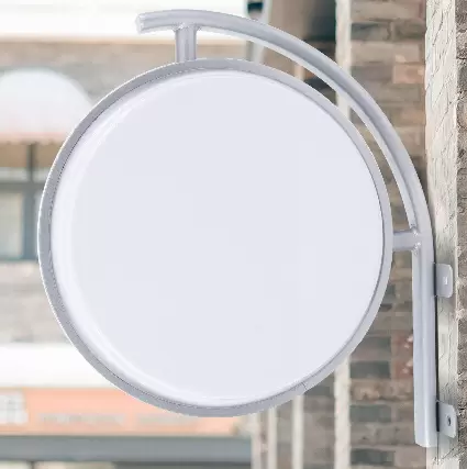 Oboustranná kulatá LED krabička - Průměr: 40 cm - S 1,5 m napájecím kabelem.