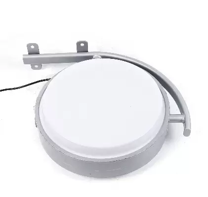 Oboustranná kulatá LED krabička - Průměr: 40 cm - S 1,5 m napájecím kabelem.