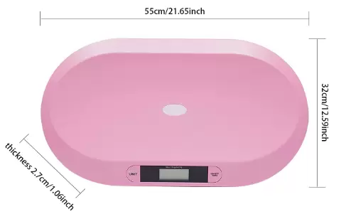 Elektronická dětská váha, dětská váha s LCD displejem pro novorozence od 30 g do 20 kg, sleduje růst vašeho dítěte