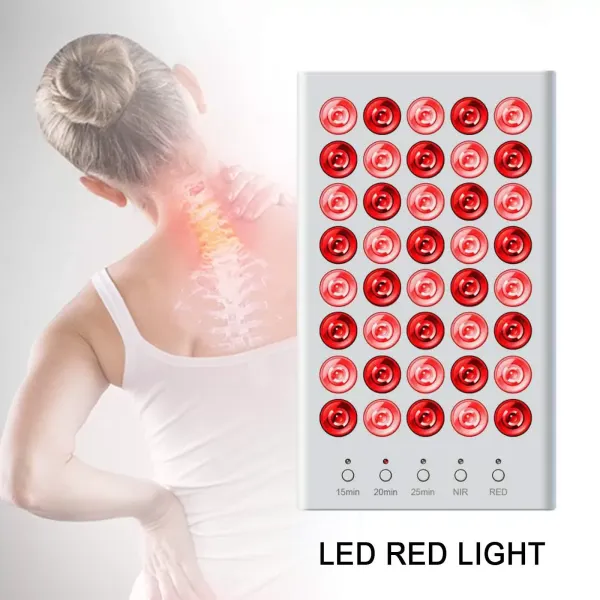 660nm/850nm infračervené LED světlo – terapeutická lampa proti stárnutí + 200W oční maska – infračervená terapie