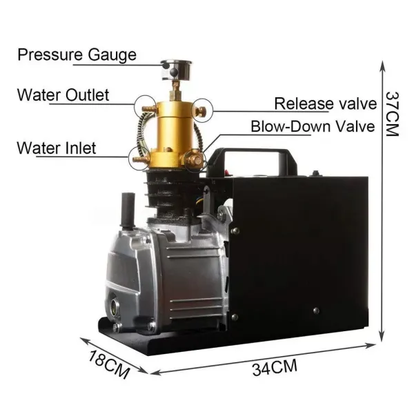 300bar 4500PSI dvoustupňové vysokotlaké elektrické kompresorové čerpadlo 30MPA 300bar 4500PSI dvoustupňové vysokotlaké elektrické kompresorové čerpadlo 30MPA