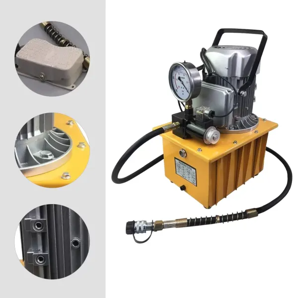 Poháněné hydraulické čerpadlo 700 bar 7 l s pedálovým ventilem 750 W Poháněné hydraulické čerpadlo 700 bar 7 l s pedálovým ventilem 750 W