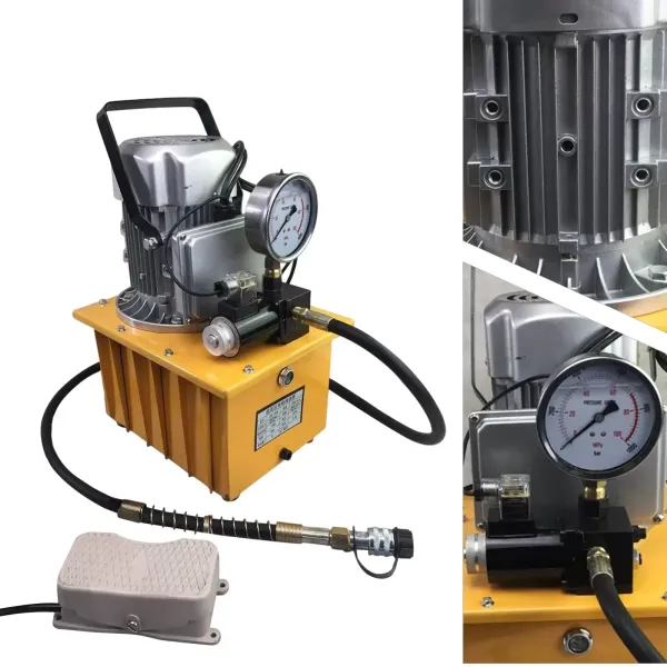 Poháněné hydraulické čerpadlo 700 bar 7 l s pedálovým ventilem 750 W Poháněné hydraulické čerpadlo 700 bar 7 l s pedálovým ventilem 750 W