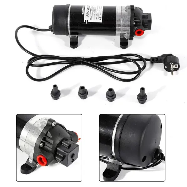 Samonasávací vodní čerpadlo, 220 V 5,5 l/min 3komorové tlakové čerpadlo 90 PSI Max pro čištění vody, filtrační stroj, DP-160M Samonasávací vodní čerpadlo, 220 V 5,5 l/min 3komorové tlakové čerpadlo 90 PSI Max pro čištění vody, filtrační stroj, DP-160M