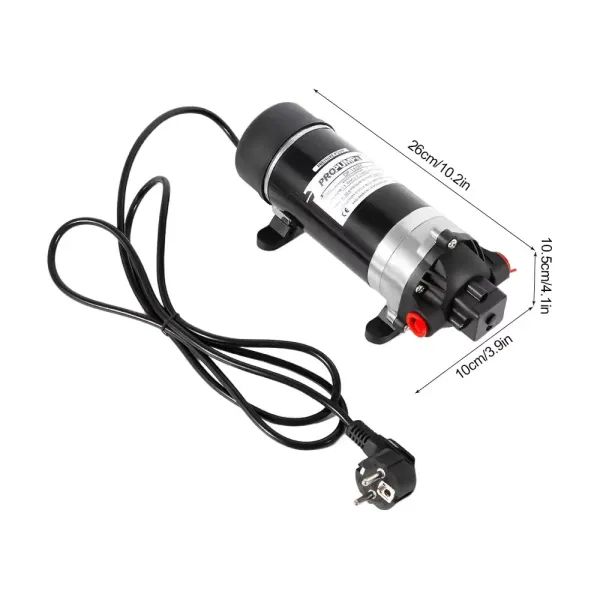 Samonasávací vodní čerpadlo, 220 V 5,5 l/min 3komorové tlakové čerpadlo 90 PSI Max pro čištění vody, filtrační stroj, DP-160M