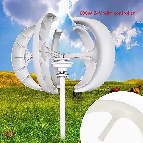 600W 24V vertikální 5listý generátor větrné turbíny Osa lucerny s ovladačem 600W 24V vertikální 5listý generátor větrné turbíny Osa lucerny s ovladačem