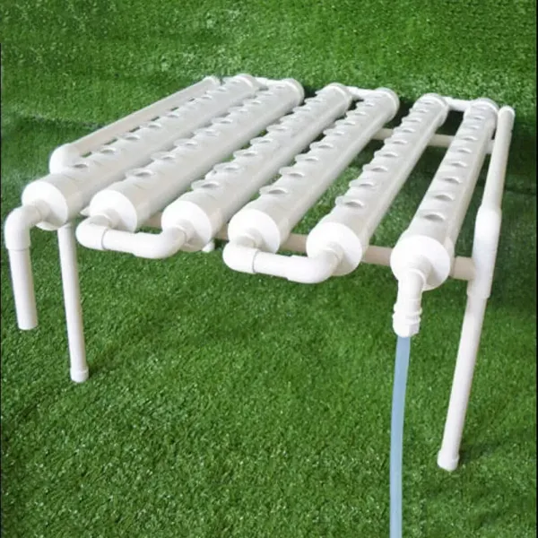 Sada pro hydroponické pěstování – 54 otvorů Hydroponická PVC trubice 6 trubic Systém zahradních rostlin pro listovou zeleninu