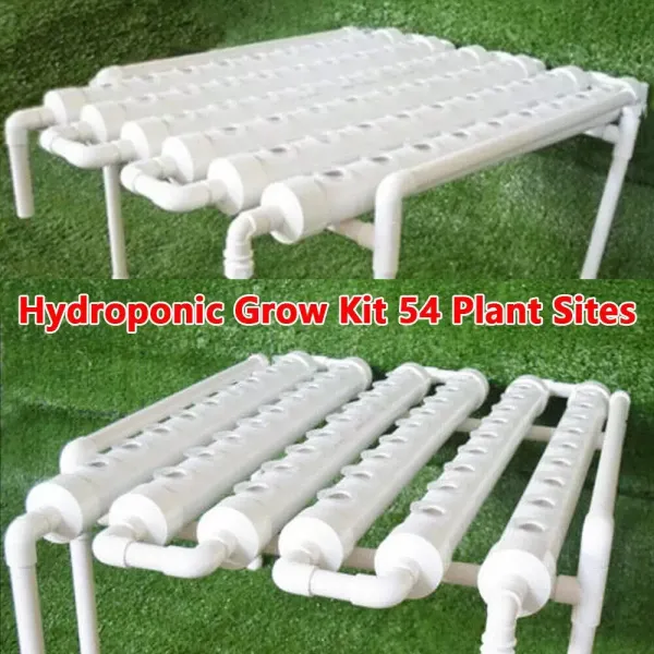 Sada pro hydroponické pěstování – 54 otvorů Hydroponická PVC trubice 6 trubic Systém zahradních rostlin pro listovou zeleninu Sada pro hydroponické pěstování – 54 otvorů Hydroponická PVC trubice 6 trubic Systém zahradních rostlin pro listovou zeleninu