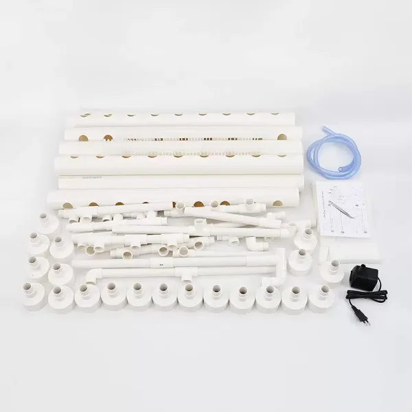Hydroponická sada pro pěstování zeleniny PVC hydroponická trubka – sada pro hydroponické pěstování 90 míst 10 trubek Hydroponická sada pro pěstování zeleniny PVC hydroponická trubka – sada pro hydroponické pěstování 90 míst 10 trubek