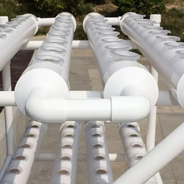 Sada pro hydroponické pěstování PVC - Systém hydroponického pěstování - Sada pro hydroponické pěstování - 3 vrstvy - 108 slotů - 12 trubek