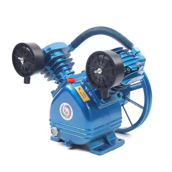 1500W 115PSI 2HP Doppelzylinder vzduchové kompresorové čerpadlo ve stylu V se 2 písty Hlavové čerpadlo vzduchového kompresoru ve stylu V Dvouválcový jednostupňový 2HP 115PSI