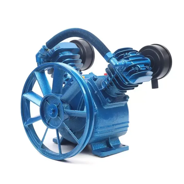 1500W 115PSI 2HP Doppelzylinder vzduchové kompresorové čerpadlo ve stylu V se 2 písty Hlavové čerpadlo vzduchového kompresoru ve stylu V Dvouválcový jednostupňový 2HP 115PSI