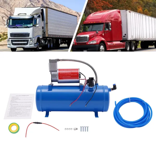 Sada vzduchových houkaček mobilních kompresorů 6L s upraveným vzduchovým čerpadlem 100 PSI 12v vzduchového kompresoru Sada vzduchových houkaček mobilních kompresorů 6L s upraveným vzduchovým čerpadlem 100 PSI 12v vzduchového kompresoru