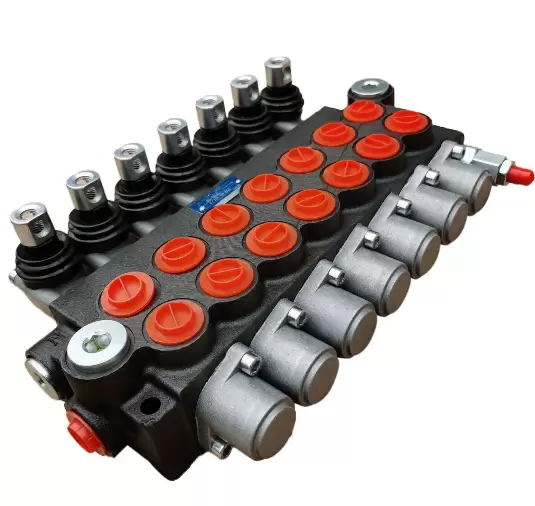 7 cívka 4300 PSI dvoučinný hydraulický regulační ventil 11 GPM nastavitelný traktorový nakladač