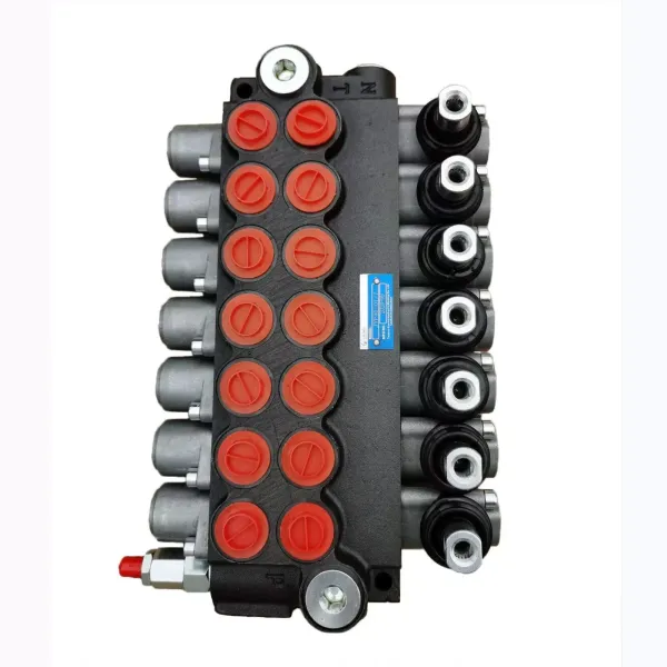 7 cívka 4300 PSI dvoučinný hydraulický regulační ventil 11 GPM nastavitelný traktorový nakladač