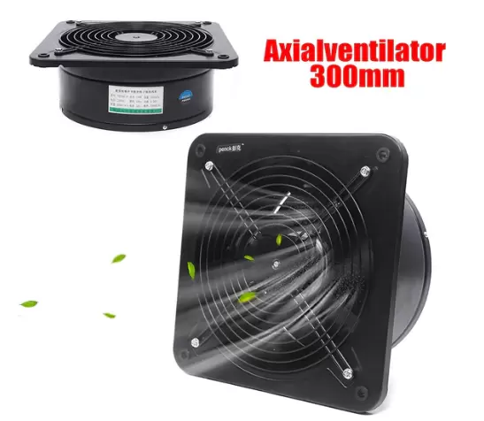 CNCEST-Nástěnný ventilátor do koupelny - 300 mm - S výtlačnou deskou