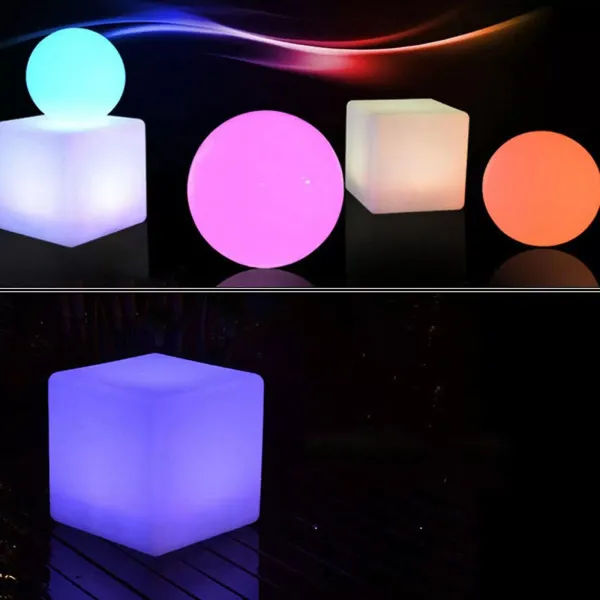 16 RGB LED světelná kostka měnící barvu nočního světla zahradní dekorace