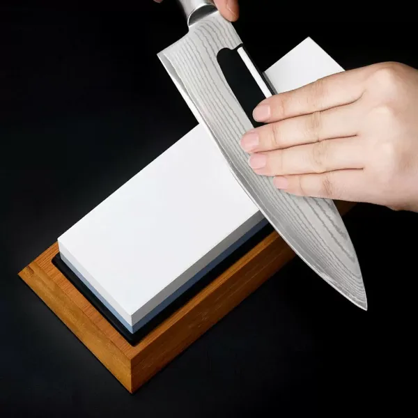 Oboustranná sada brusných kamenů na kuchyňské nože, 4stranný obdélníkový brusný kámen Oboustranná sada brusných kamenů na kuchyňské nože, 4stranný obdélníkový brusný kámen