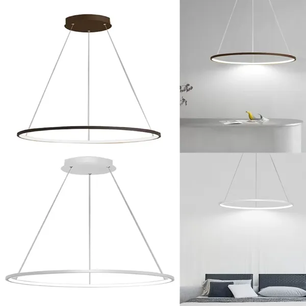Living Sleep LED závěsná svítidla Osvětlení jídelny Zlaté kyvadlové lampy (barva kávy)