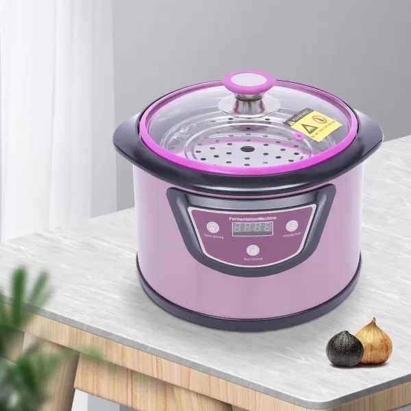 Napětí neodpovídá evropským předpisům Automatický fermentor na černý česnek - 6L - Stroj na kvašení černého česneku - Fialový - 90W - Domácí černý česnek
