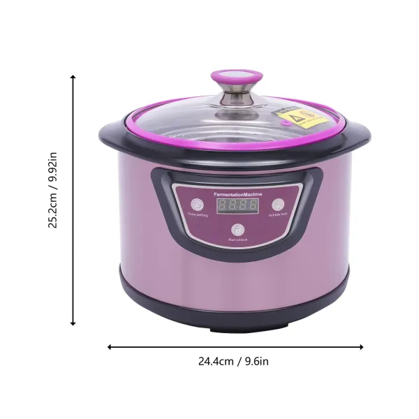 Napětí neodpovídá evropským předpisům Automatický fermentor na černý česnek - 6L - Stroj na kvašení černého česneku - Fialový - 90W - Domácí černý česnek Napětí neodpovídá evropským předpisům Automatický fermentor na černý česnek - 6L - Stroj na kvašení černého česneku - Fialový - 90W - Domácí černý česnek