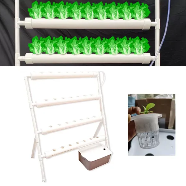 Sada pro hydroponické pěstování se 4 trubkovým systémem a 36 místy pro výsadbu Sada pro hydroponické pěstování se 4 trubkovým systémem a 36 místy pro výsadbu