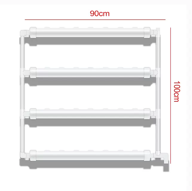 Hydroponický systém z PVC - Pro vodní pěstování - S vodní pumpou - Na balkon a zahradu