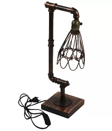 Parní průmyslová stolní lampa Kovová stolní lampa v punkovém stylu pro kancelářskou ložnici