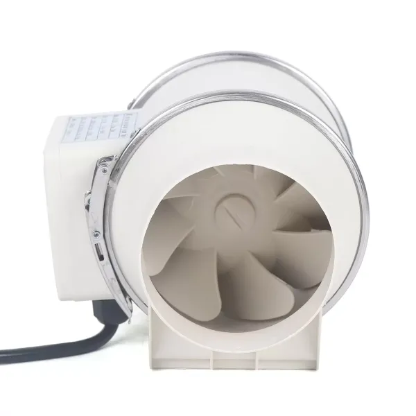 Trubkový ventilátor Ø 100 220 V s kuličkovým ložiskem Nízká hlučnost pro koupelnu, kuchyň, skleník (Ø100 HF-100P)