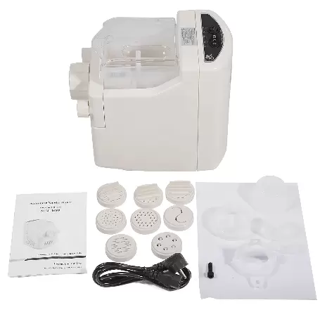Elektrický výrobník těstovin 180 W, kapacita 500 g, multifunkční výrobník těstovin, 9 forem