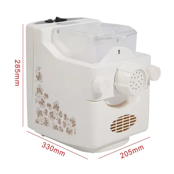 Elektrický výrobník těstovin 180 W, kapacita 500 g, multifunkční výrobník těstovin, 9 forem