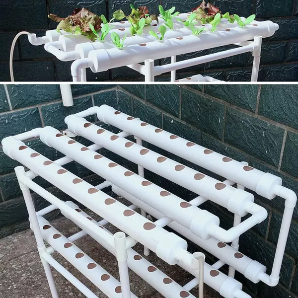 Hydroponic Grow Kit 2 vrstvy Balkonová hydroponie Hydroponie z PVC hadice s vodní pumpou