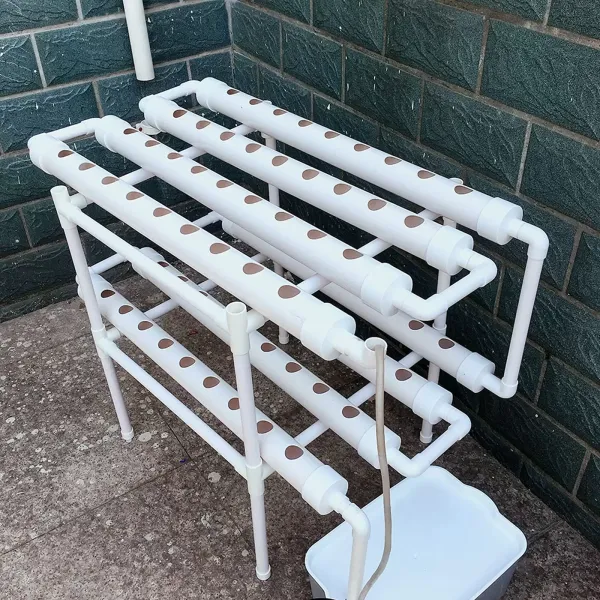Hydroponic Grow Kit 2 vrstvy Balkonová hydroponie Hydroponie z PVC hadice s vodní pumpou