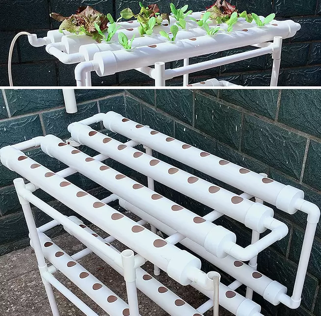 Hydroponic Grow Kit 2 vrstvy Balkonová hydroponie Hydroponie z PVC hadice s vodní pumpou