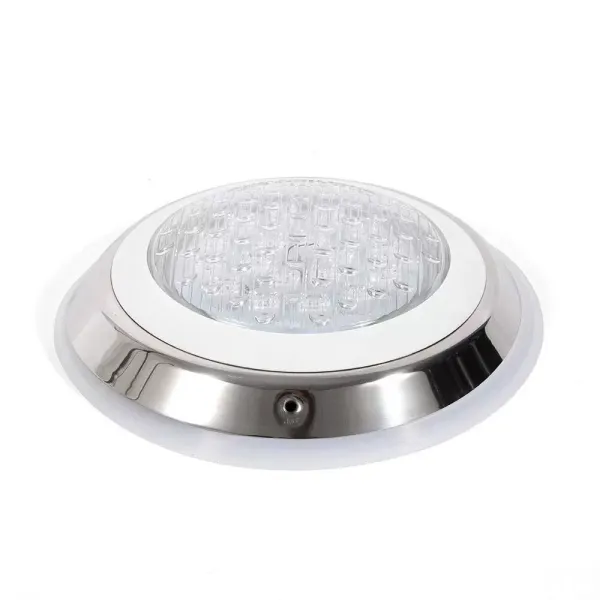 Bazénová lampa 54W RGB LED světlo vodotěsné IP68 Nerezové podvodní osvětlení s dálkovým ovládáním Vodotěsné pro bazény Akvária Tělocvičny Fontány