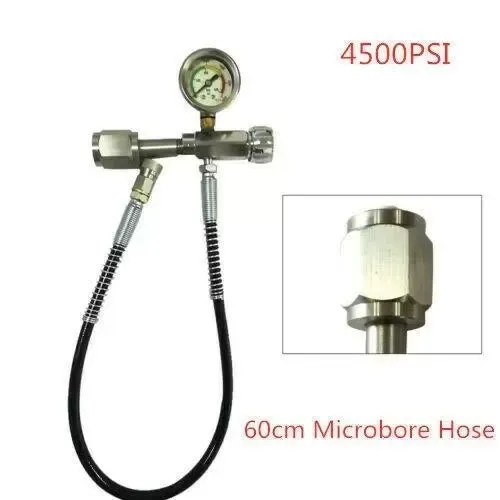 Plnicí stanice pro vzduchové pušky s nabíjecím adaptérem s 60cm mikrohadicí
