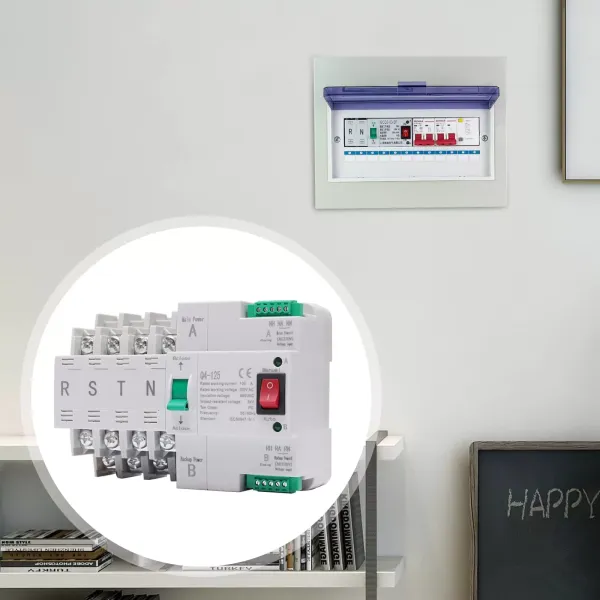 Duální přepínač napájení Automatický 100 A 220 V 4P Automatické přepínání hlavního a pomocného napájení Automatický přepínač Dual Power