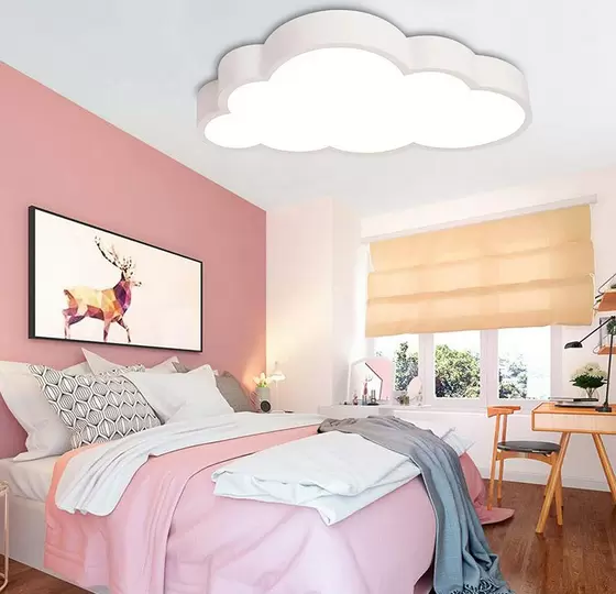 Stropní LED svítidlo ve tvaru mraku do dětského pokoje 36W 15㎡-30㎡