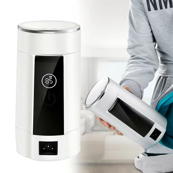 Přenosná rychlovarná konvice 600ml Mini elektrický cestovní bojler Společná ubytovna z nerezové oceli pro byt, kancelář, cestování (bílá) Přenosná rychlovarná konvice 600ml Mini elektrický cestovní bojler Společná ubytovna z nerezové oceli pro byt, kancelář, cestování (bílá)