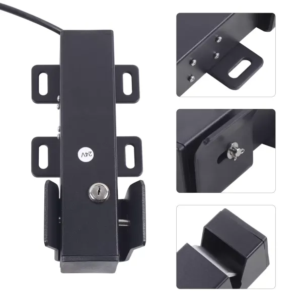 Elektrický zámek - 24 V - Elektrický zámek pro dvoukřídlá nebo jednokřídlá brána - Elektrický zámek dveří Elektrický zámek - 24 V - Elektrický zámek pro dvoukřídlá nebo jednokřídlá brána - Elektrický zámek dveří