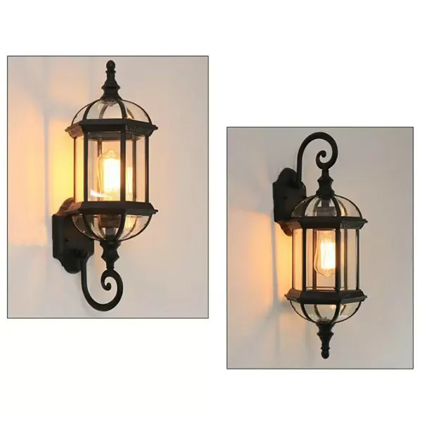 Vintage nástěnné svítidlo průmyslové retro nástěnné světlo E27 držák lampy průmyslové světlo pro zahradu, jídelnu